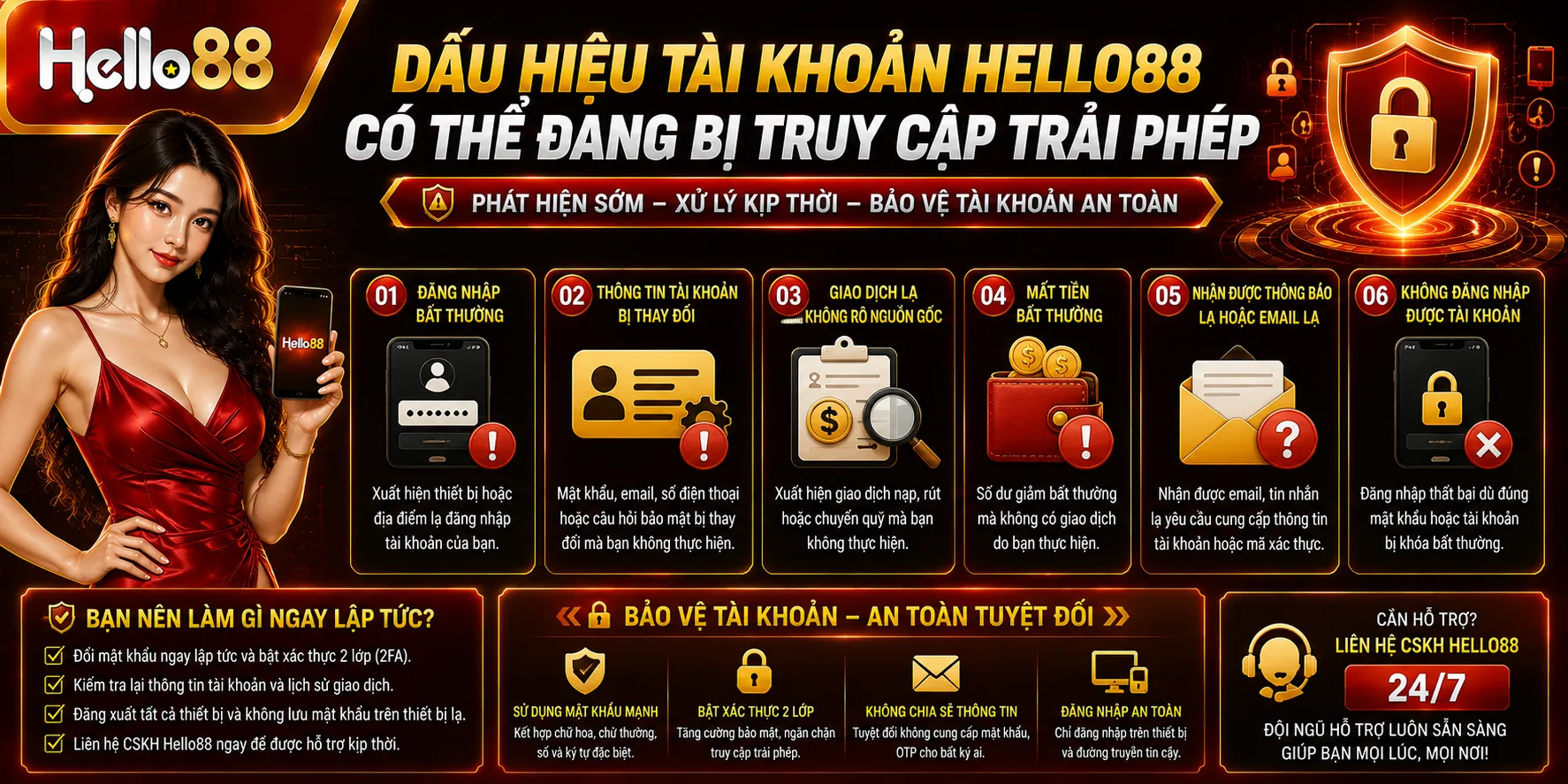 Đổi Mật Khẩu Hello88 Và Bảo Vệ Tài Khoản An Toàn 2 Dấu hiệu tài khoản Hello88 có thể đang bị truy cập trái phép